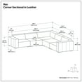 thumbnail image 4 of Simpli Home Rex Corner Sectional Sofa, 4 of 15