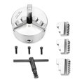 thumbnail image 3 of Gran Rango De Sujeción, Mandril De Torno De 125mm De Diámetro, Mandril Autocentrante De 3 Mordazas Para Torno Mecánico De Carpintería Industrial CNC ANGGREK Self Centering Lathe Chuck, 3 of 8