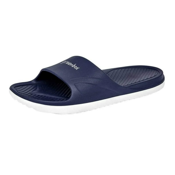 Sandalia deportiva slider bicolor para caballero SV-065-OBBA-25 GREEN BOX SV-065-OBBA