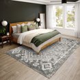 thumbnail image 2 of Bravado Indoor/Outdoor Grey Southwest 10' x 14' Non-Skid Area Rug, 2 of 8