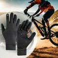 thumbnail image 1 of Gants de Sport Tout Temps Écran Tactile & Antidérapants, Polyester Coupe-Vent Résistant à l'Eau pour Course Cyclisme Pêche Activités Extérieures Temps Froid Hzhnb / Nylon, Spandex, Noir, 1 of 8
