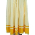 thumbnail image 2 of Bimba Jupe Longue Maxi pour Femmes avec Bordure Contrastée Jupe Boho avec Taille Élastique, 2 of 10
