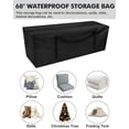 thumbnail image 4 of Patio Cushion Storage Bag,Outdoor Cushion Storage Bag,Waterproof storage bag with zipper and handle,Used for outdoor cushion storage and home storage. 68in L x 30in W x 20in H(2 Pack), 4 of 7