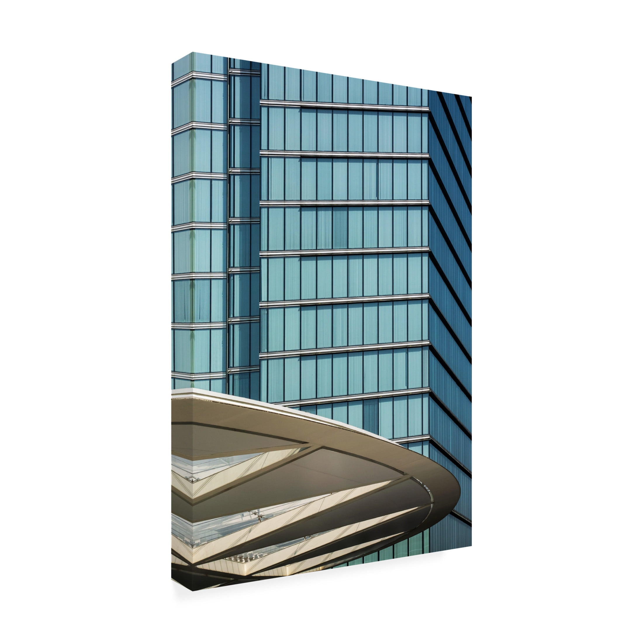 Canvas Wall Art - Lus Joosten 'The Saucer Is About To Take Off' Wall Art for Living Room, Bedroom, or Office Décor by Trademark Fine Art - 12 x 19 Inches