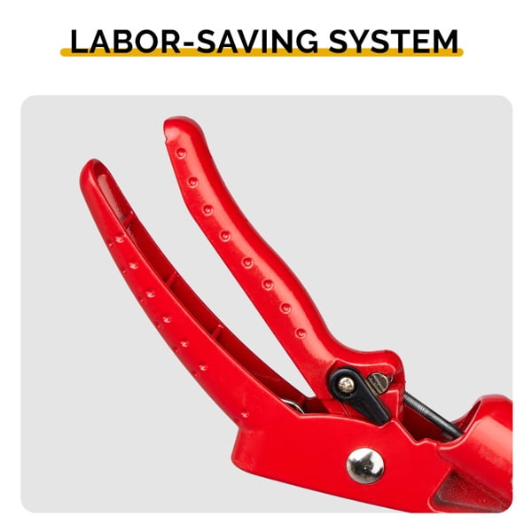 Long Reach Pruner for Garden, Cut & Hold Telescopic Pole Pruner, Fruit Picker Tree Branch Cutter with Lightweight Aluminum Extendable Handle, 5.9-9.8 FT