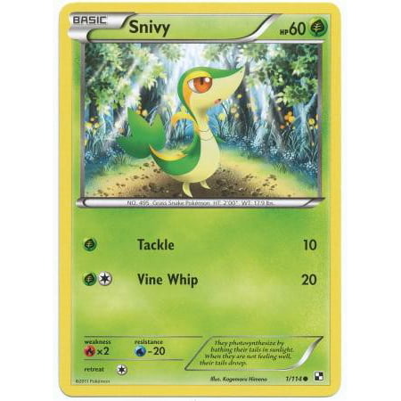 Pokemon Black & White Base Set Snivy #1 (Best Nature For Snivy)