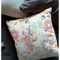 thumbnail image 4 of Amrita Sen Broadcloth Off White Sky Blue Zippered Pillow CAPL304BrCDSZP16x16, 4 of 5