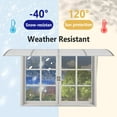 thumbnail image 6 of vidaXL Door Canopy, Outdoor Awning for Porch & Patio, Polycarbonate Cover, 137.8x39.4 In, Gray, 6 of 7