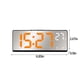 thumbnail image 3 of Reloj de pared digital con pantalla de temperatura y humedad | Reloj silencioso con pantalla a color y alimentación por USB/pilas para salón y dormitorio | Decoración moderna para el hogar, 3 of 8
