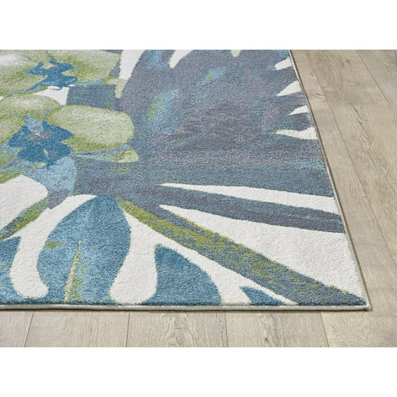 Stella 6275 Green Palms Area Rug, Size - 5'3" x 7'7"