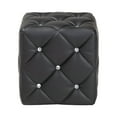 thumbnail image 3 of Baxton Studio Stacey Modern and Contemporary Black Faux Leather Upholstered Ottoman, 3 of 8