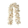 thumbnail image 2 of Beige Maple Leaf Farmhouse Fall Garland, Autumn Foliage Decor for Mantel Window Porch Stair Railing, Indoor Covered Outdoor Thanksgiving Halloween Home Decor, 1 PC, 5.74 Ft, 2 of 6