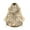 #076-Khaki, variant on Women's Thermal Windproof Stand Collar Quilted Vest with Zipper Closure, Loose Fit Cropped Puffer Vest in Matte Finish Nylon-Spandex Blend