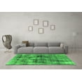 thumbnail image 3 of Ahgly Company Indoor Square Abstract Green Modern Area Rugs, 7' Square, 3 of 4