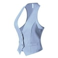 thumbnail image 2 of Made by Olivia Women's Dressy Casual Versatile Racerback Vest Tuxedo Suit Waistcoat, 2 of 6