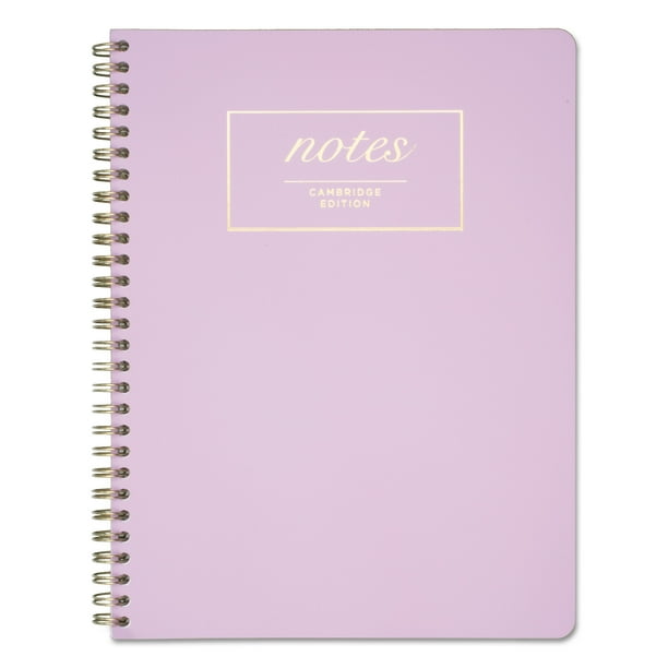 Cambridge Work Style Wirebound Medium Fashion Notebook Lavender