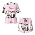 thumbnail image 5 of "Wukai Cute Cats Women's Pajama Set - Short-Sleeve Top and Shorts with Elastic Waistband and Pockets for Loungewear, Yoga, and Casual Wear-X-Large, 5 of 8