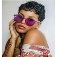 thumbnail image 4 of FEISEDY Stylish Round Transparent Lens Rimless Frame Sunglasses B1895, 4 of 8