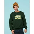 thumbnail image 2 of Vintage Pickle Sign Sweatshirt Men's -SmartPrintsInk Designs, 2 of 4