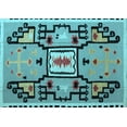 thumbnail image 1 of Ahgly Company Indoor Rectangle Abstract Light Blue Modern Area Rugs, 7' x 9', 1 of 4