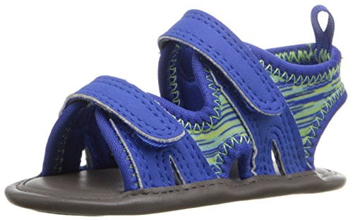 Natural Steps Lil Grayson Crib Shoe Sandal (Infant), Royal Blue, 3 M US Inf