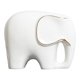 thumbnail image 1 of Estatua de elefante de cerámica hecha a mano, decoración, escultura, figurita, arte artesanal, animal Blanco L, 1 of 9