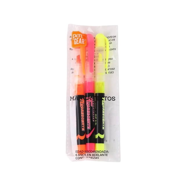 Marca textos Pen + Gear Fluorescente 3 Piezas