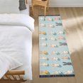 thumbnail image 3 of Yayeee Runner Rug for Bedroom 2'x6' Machine Washable Hallway Non Slip Mat, Green Cute Rabbits, 3 of 8