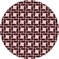 thumbnail image 1 of Ahgly Company Machine Washable Indoor Round Transitional Pink Daisy Pink Area Rugs, 5' Round, 1 of 7