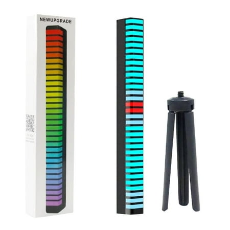 

HGYCPP Pickup with 3D Sound Control RGB LED Light Bar Ambient LED Music Night Light Bar App Control Car Atmosphere