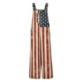thumbnail image 7 of WAYUTE Girls Overalls 4th of July Patriotic Graphic Soft Wide Leg Jumpsuits with Pockets Independence Day Versatile Summer Outfits, 7 of 7
