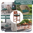 thumbnail image 6 of Gymax 4 Pcs Patio Dining Chair Cushions U-Shaped Chair Pads Non-Slip Bottom Green, 6 of 9