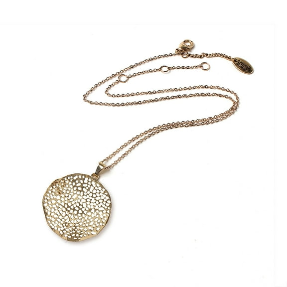 Amrita Singh MOMA Gold-tone Brass Filigree Pendant Necklace
