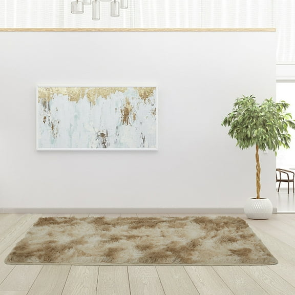 KingShop Super Soft Fluffy Floor Rug Washable Shag Rug Shaggy Area Rug Bedroom Dining Room Anti-skid Carpet Yoga Mat Child Play Mat