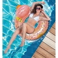 thumbnail image 6 of POZA UV Resistant Confetti Unisex Pool Ring Float, Vinyl, Duck, Rose Gold, 6 of 8