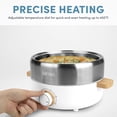 thumbnail image 4 of Olla grill para interiores AROMA AMC-130 de acero inoxidable, 2.5 L, 4 of 6