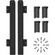 thumbnail image 1 of Corredera con rodamiento de bolas para cajones o estantes para teclados (negro), 1 of 5
