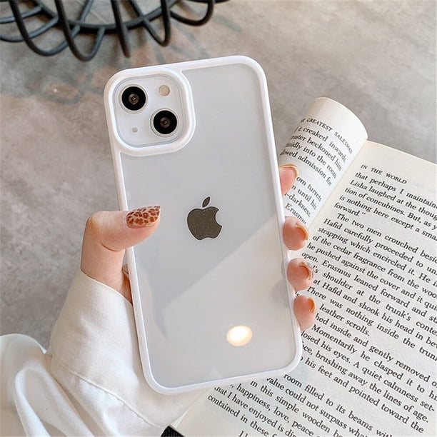 Funda de silicona a prueba de golpes para iPhone, carcasa trasera de protección transparente para iPhone 14, 11, 12, 13 Pro Max, X, XS, XR, 8, 7 Plus, SE Fivean unisex