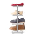 thumbnail image 4 of Whitmor Adjustable 4-Tier Shoe Rack - 24 Pair Shoe Organizer - Grey, 4 of 5