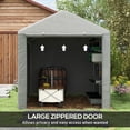 thumbnail image 4 of Outsunny Tente de Rangement, Remise Extérieure Portable avec Grande Porte, Gris Pâle, 4 of 10