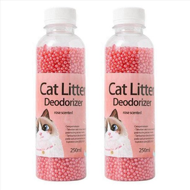 2X 300G Limpieza de Inodoros para Gatitos, Perla Desodorante para para Gatos, Artefacto Que Absorbe el Olor de Mascotas con CarbóN Activado, Hedor A para Gatos-C