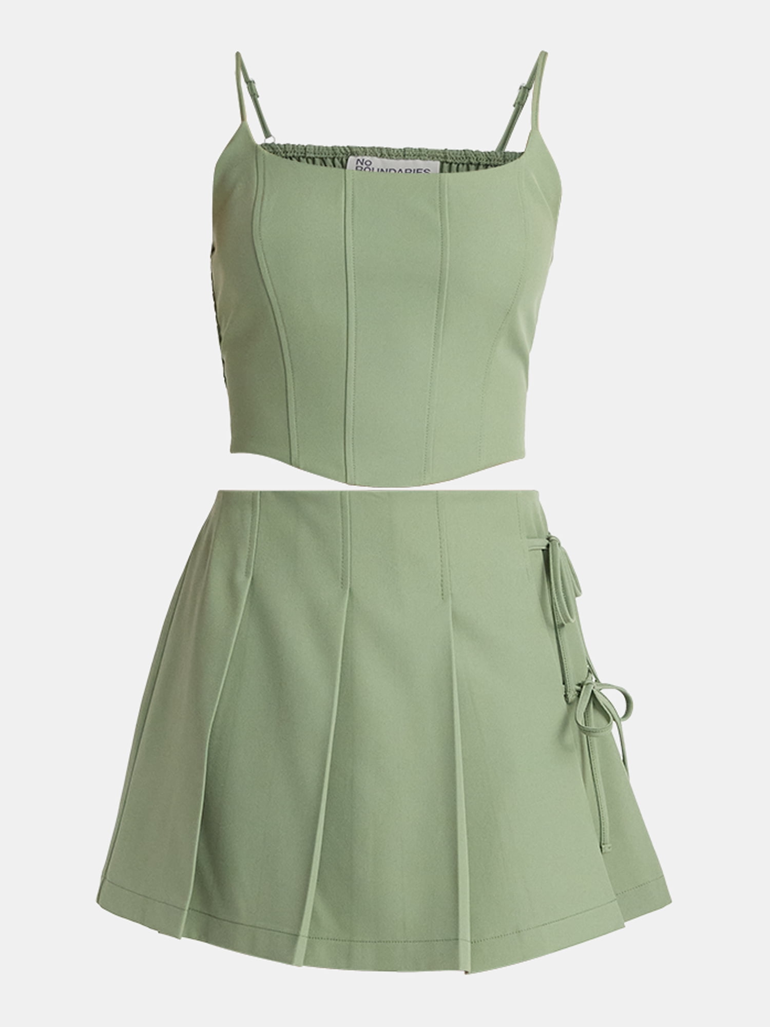【NONCODE】Armor pleated corset skirt Armor pleated corset skirt - NONCODE | 60% - Asian Fashion