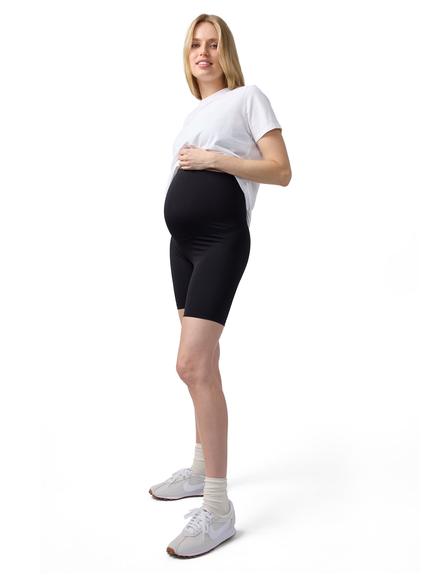 Ingrid & Isabel For Every Belly Women's Maternity Biker Shorts, Available in Sizes S-XXL