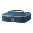 thumbnail image 1 of Bolsa térmica portátil con doble cremallera para el almuerzo, ideal para mujeres y hombres. Azul M, 1 of 5