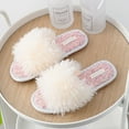 thumbnail image 3 of Women Fluffy Slippers, Sister Gift, Birthday Gift for Her, Gift for Her QKX002, 3 of 3