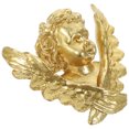 thumbnail image 6 of FELTECHELECTR Golden Resin Angel Figurine Wall Decor Lightweight Vintage Sculpture for Indoor and Outdoor Use 8.5 Inches, 6 of 8