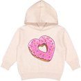 thumbnail image 2 of Inktastic Heart Shaped Donut with Pink Icing and Sprinkles Toddler Hoodie, 2 of 4