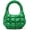 Green, variant on Mini Quilted Puffer Bag for Women Puffy Bubble Tote Bag Lightweight Nylon MIni Handbag Padded Soft Purse