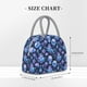 thumbnail image 2 of Disketp Skull blue crystal flower Bolsa Térmica para Almuerzo, Lonchera con Abertura Amplia y Gran Capacidad, Organizador Reutilizable para Mujeres, Hombres y Adultos, 2 of 6