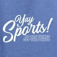 thumbnail image 5 of Wild Bobby, Yay Sports Do the Things Get the Points Father's Day Unisex Hoodie Sweatshirt, Vintage Heather Blue, 3X-Large, 5 of 6